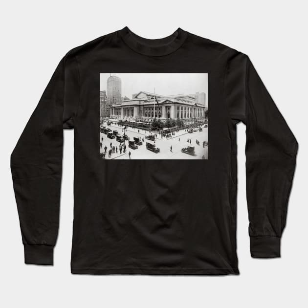 New York Public Library, 1915. Vintage Photo Long Sleeve T-Shirt by historyphoto